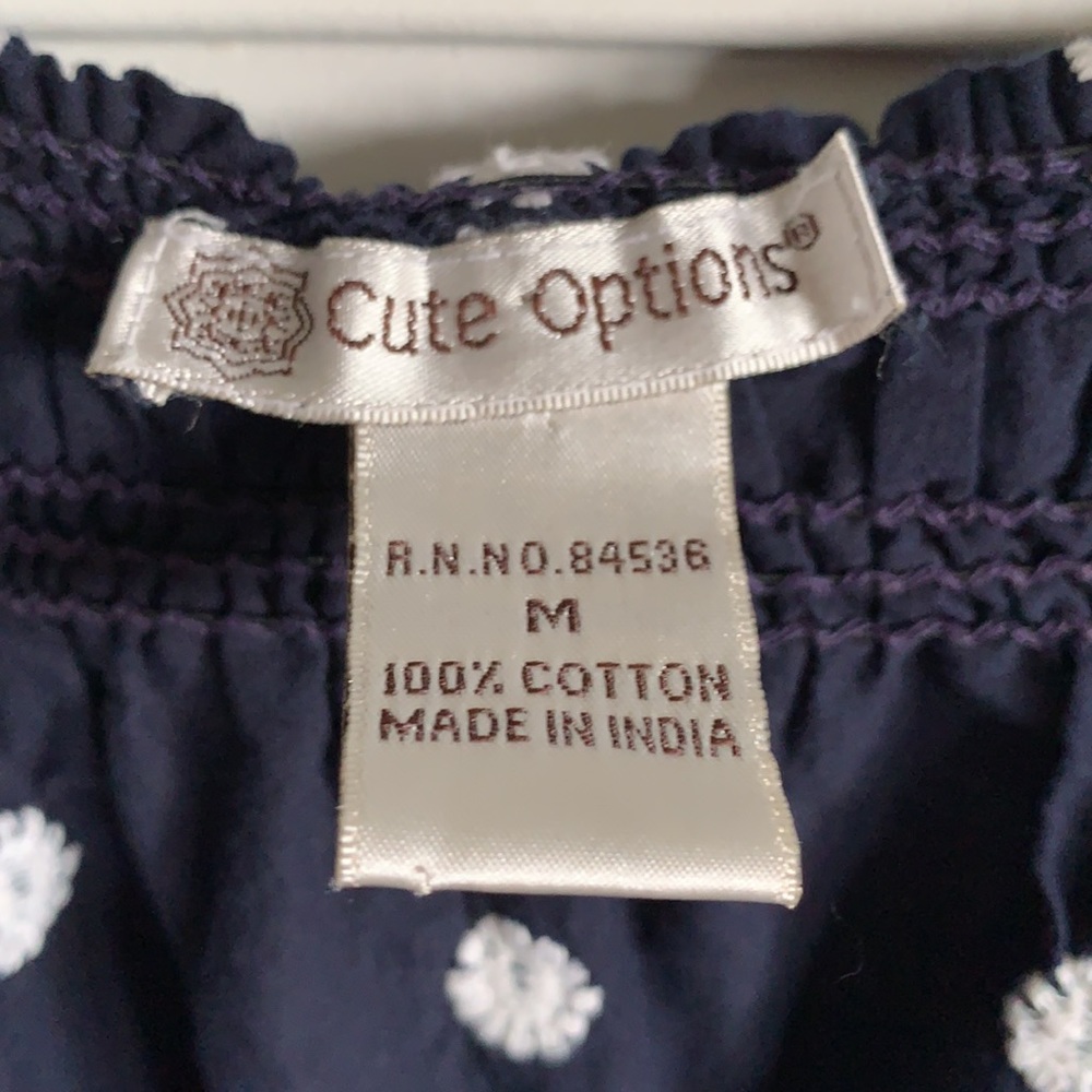 Navy cotton sundress - Picture 4 of 8